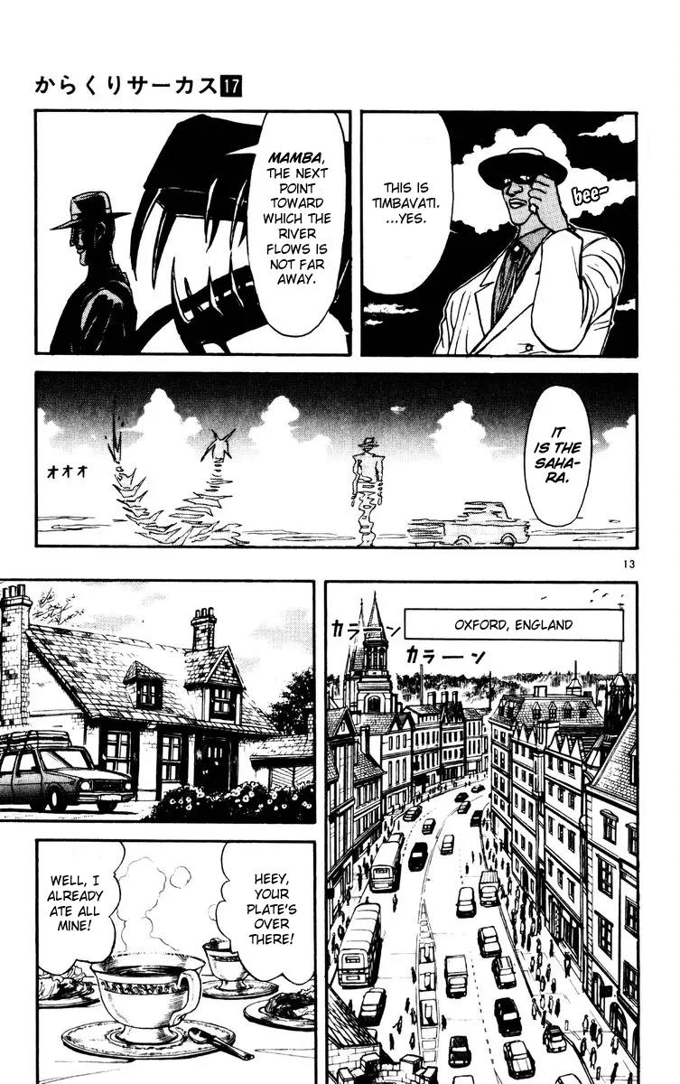 Karakuri Circus Chapter 159 page 13 - Chapter 159: Karakuri - Final Act - Act 3: The Shirogane Head for the Sahara