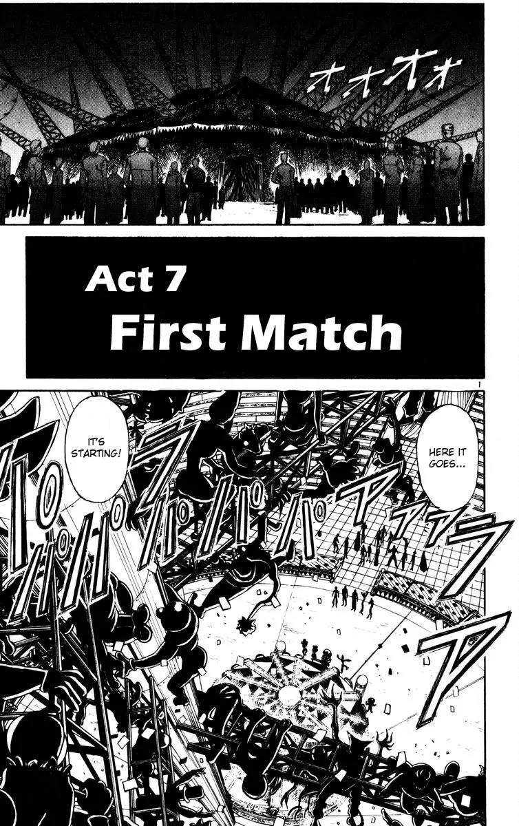 Karakuri Circus Chapter 163 page 1 - Chapter 163: Karakuri - Final Act - Act 7: First Match