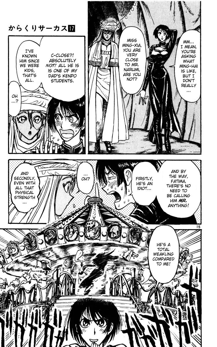 Karakuri Circus Chapter 165 page 14 - Chapter 165: Karakuri - Final Act - Act 9: Merry-Go-Round Olsen Vs. Narumi I