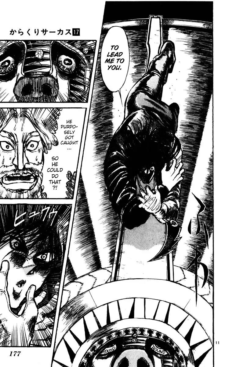 Karakuri Circus Chapter 166 page 11 - Chapter 166: Karakuri - Final Act - Act 10: Merry-Go-Round Olsen Vs. Narumi II