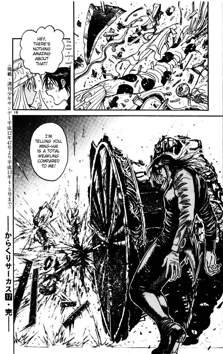 Karakuri Circus Chapter 166 page 17 - Chapter 166: Karakuri - Final Act - Act 10: Merry-Go-Round Olsen Vs. Narumi II