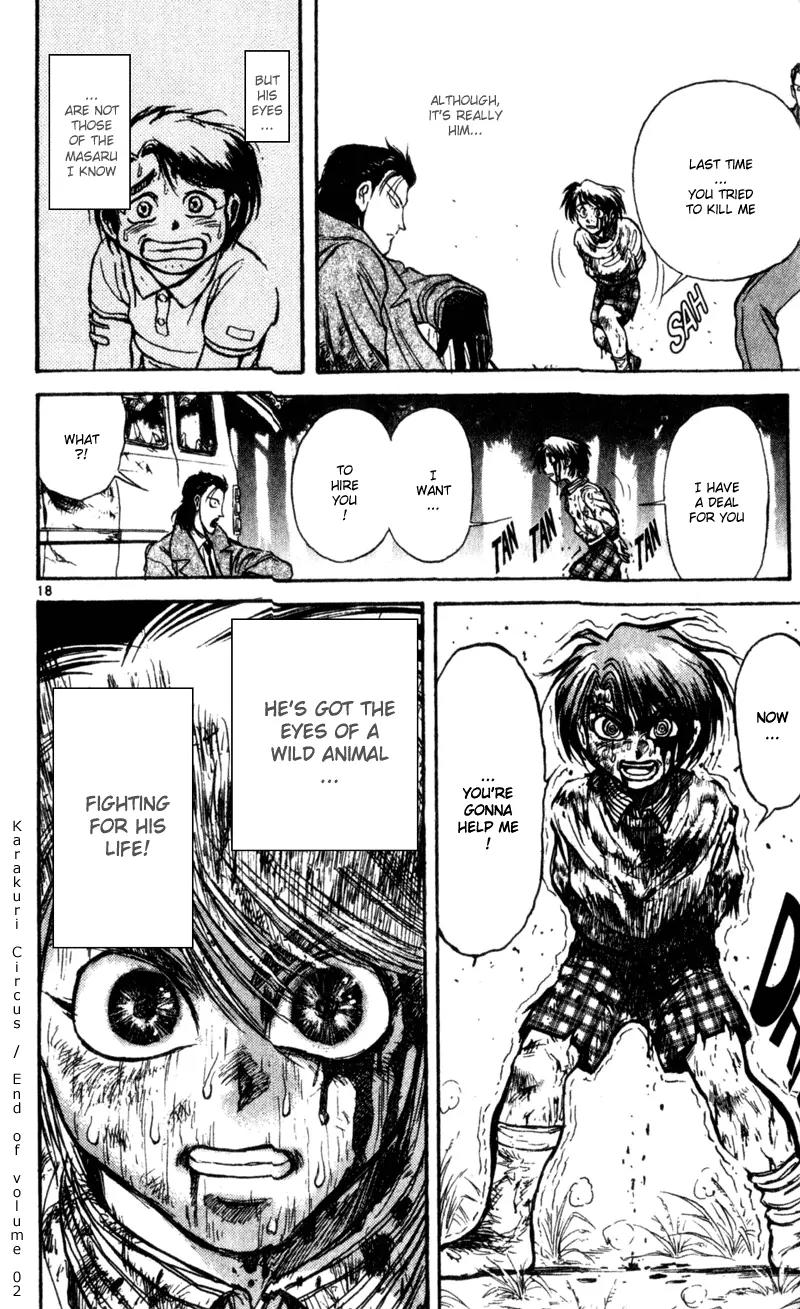 Karakuri Circus Chapter 17 page 17 - Chapter 17: Masaru's Rebirth - Act 1: Masaru