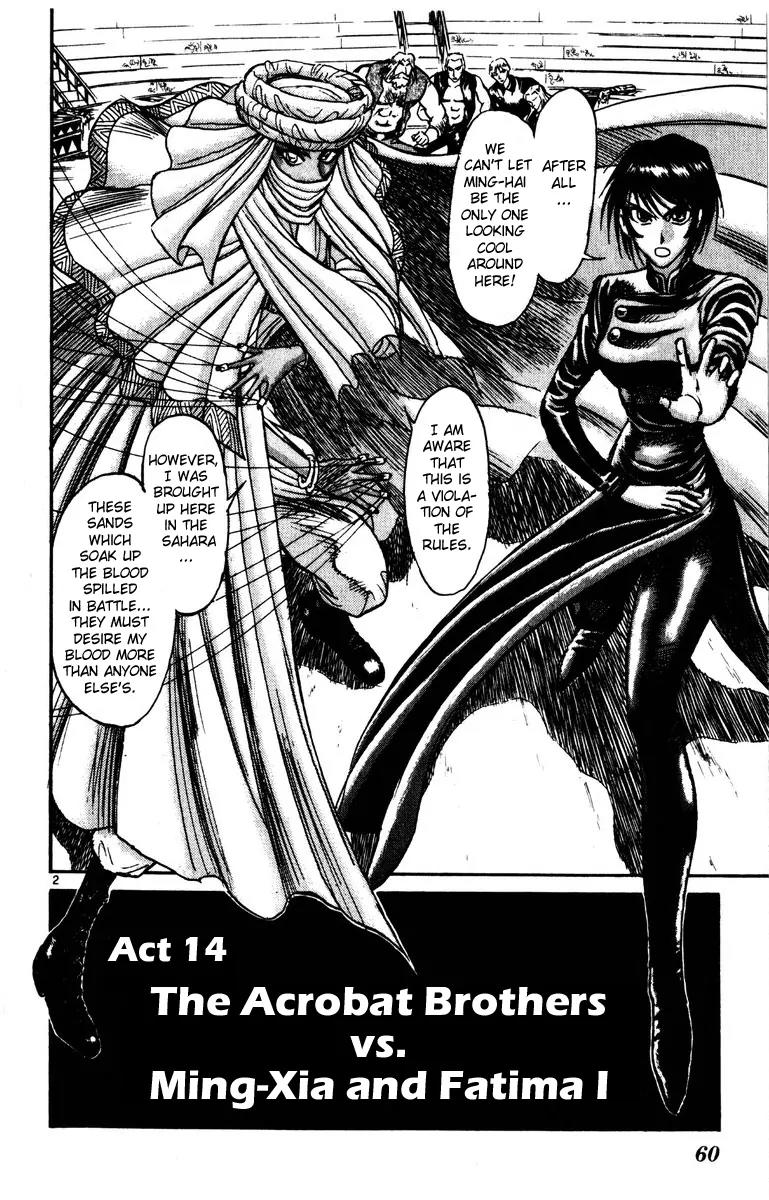 Karakuri Circus Chapter 170 page 2 - Chapter 170: Karakuri - Final Act - Act 14: The Acrobat Brothers vs. Ming-Xia and Fatima I
