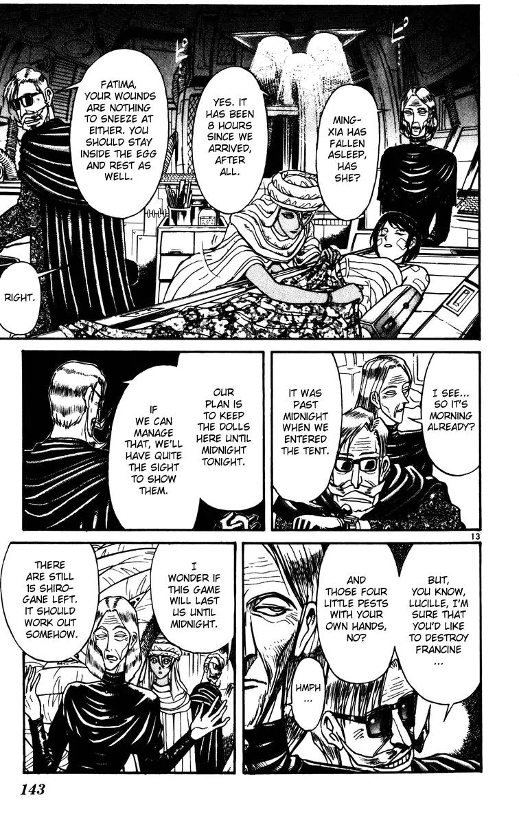 Karakuri Circus Chapter 174 page 13 - Chapter 174: Karakuri - Final Act - Act 18: Intermission, and the Third Match