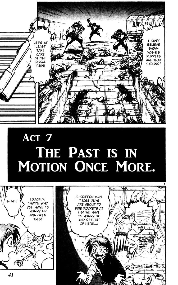 Karakuri Circus Chapter 219 page 1 - Chapter 219: Circus - Final Act - Act 7: The Past is in Motion Once More.