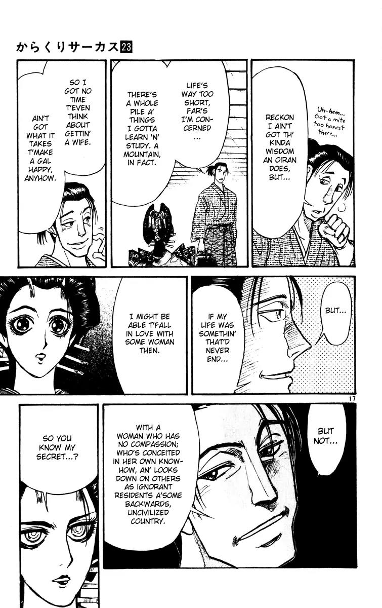 Karakuri Circus Chapter 226 page 17 - Chapter 226: Circus - Final Act - Act 14: Angelina