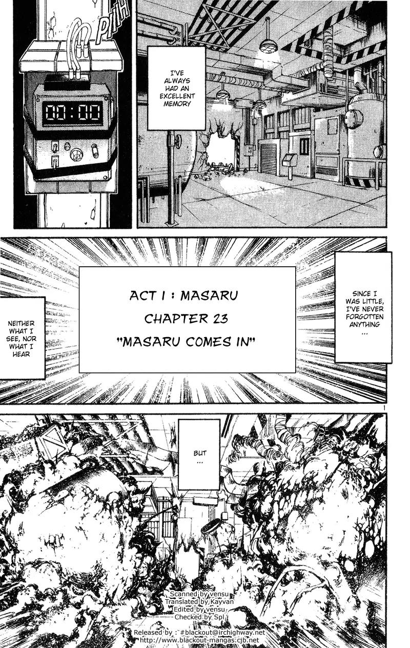 Karakuri Circus Chapter 23 page 1 - Chapter 23: Masaru Comes In - Act 1: Masaru