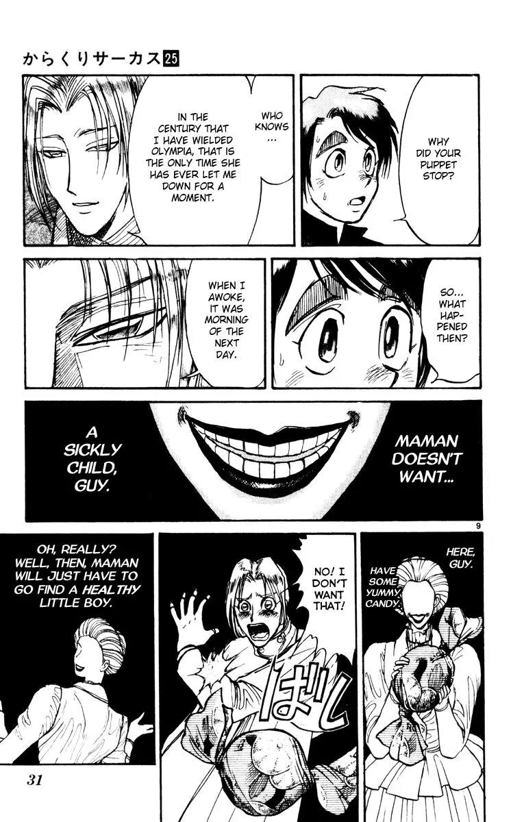 Karakuri Circus Chapter 238 page 9 - Chapter 238: Circus - Final Act - Act 26: Hold Me