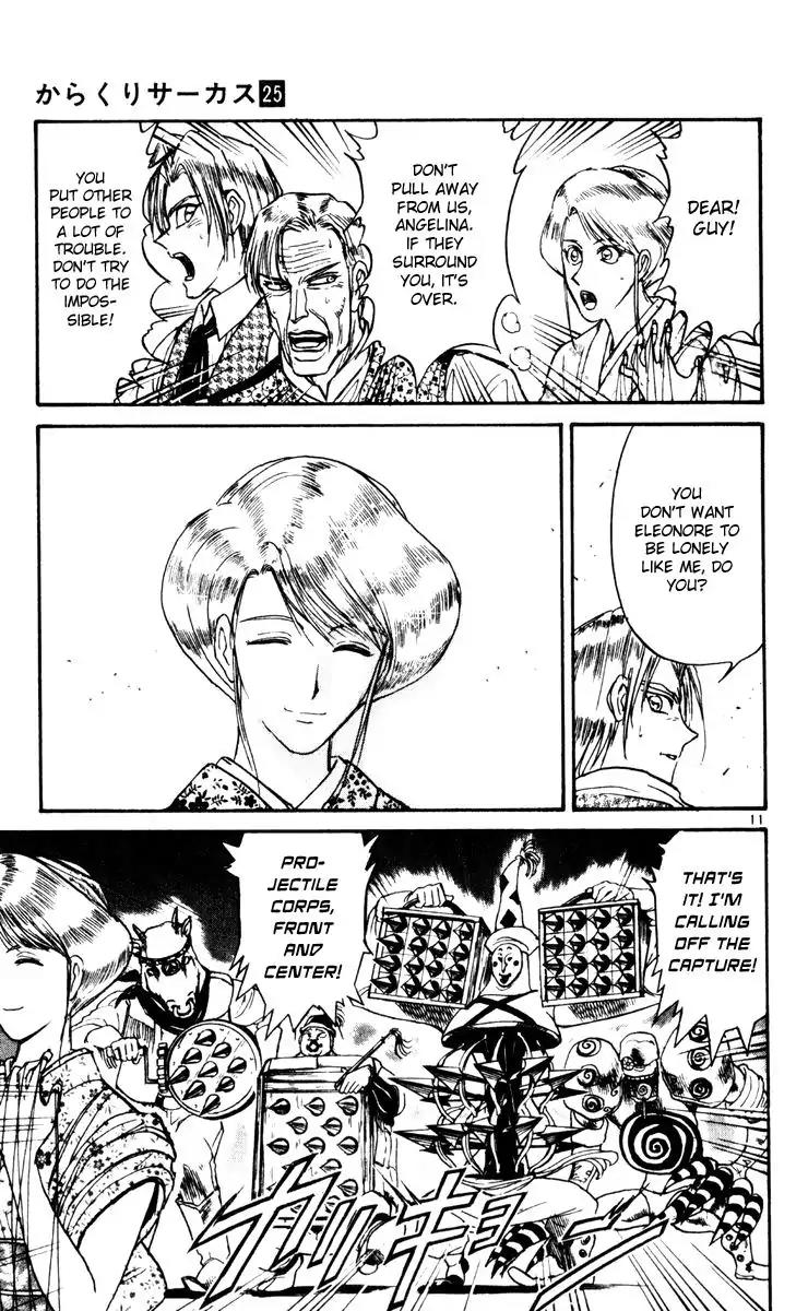 Karakuri Circus Chapter 245 page 11 - Chapter 245: Circus - Final Act - Act 33: Nighttime in Kuroga Village