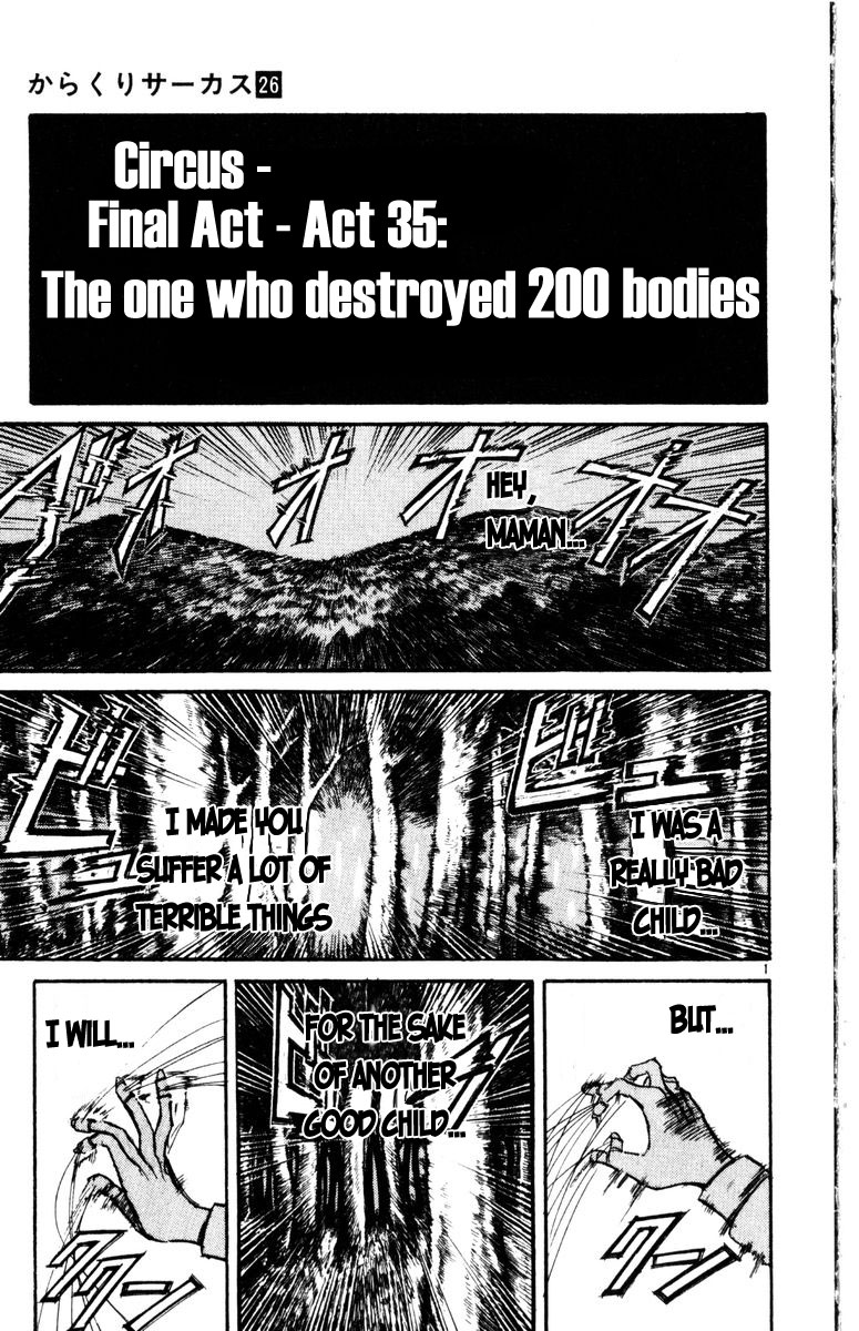 Karakuri Circus Chapter 247 page 6 - Chapter 247: Circus - Final Act - Act 35: The one who destroyed 200 bodies