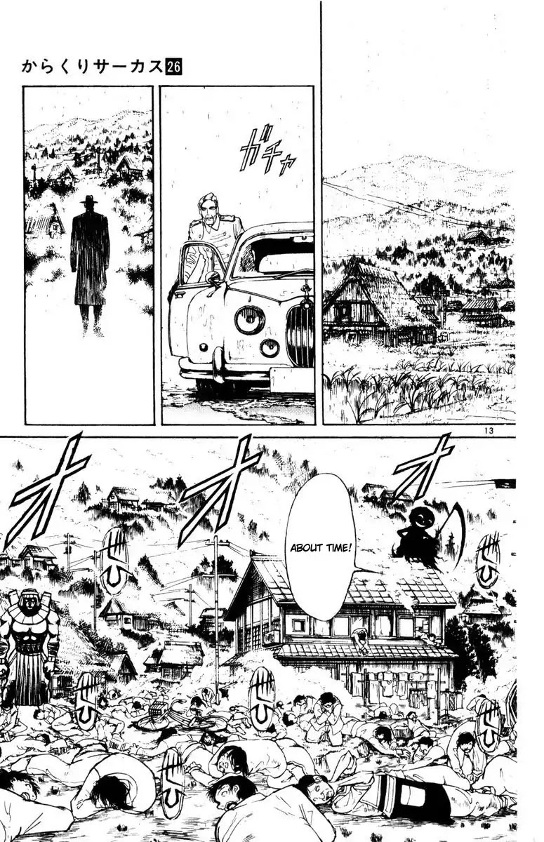 Karakuri Circus Chapter 253 page 14 - Chapter 253: Circus - Final Act - Act 41: Kuroga Village, 1997