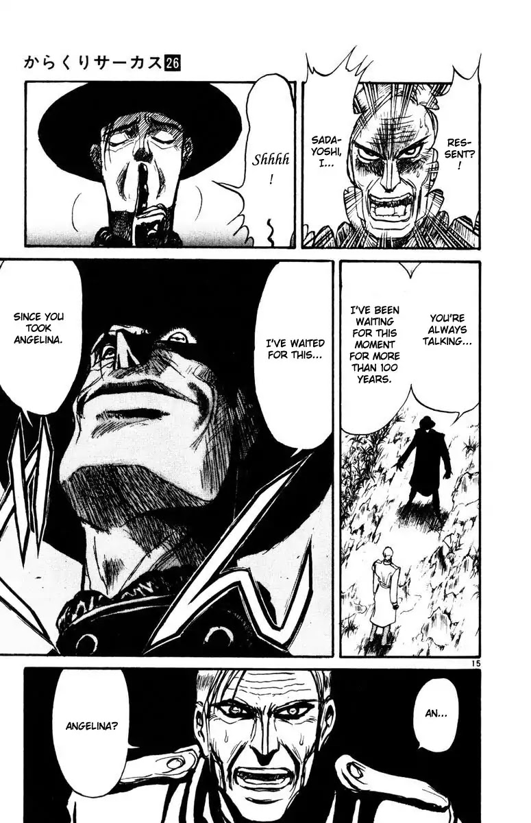 Karakuri Circus Chapter 253 page 16 - Chapter 253: Circus - Final Act - Act 41: Kuroga Village, 1997