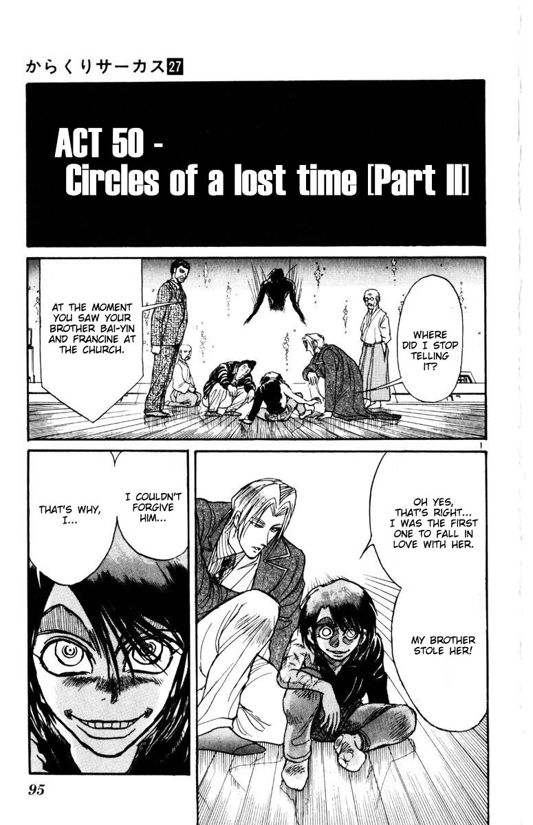 Karakuri Circus Chapter 262 page 1 - Chapter 262: Circus - Final Act - Act 50: Circles of a lost time [Part 2]