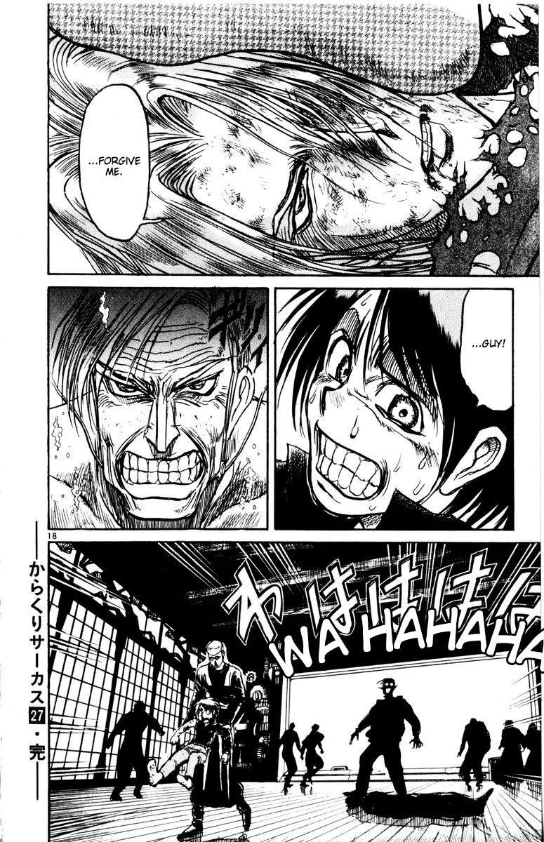 Karakuri Circus Chapter 266 page 18 - Chapter 266: Circus - Final Act - Act 54: Faceless appears!