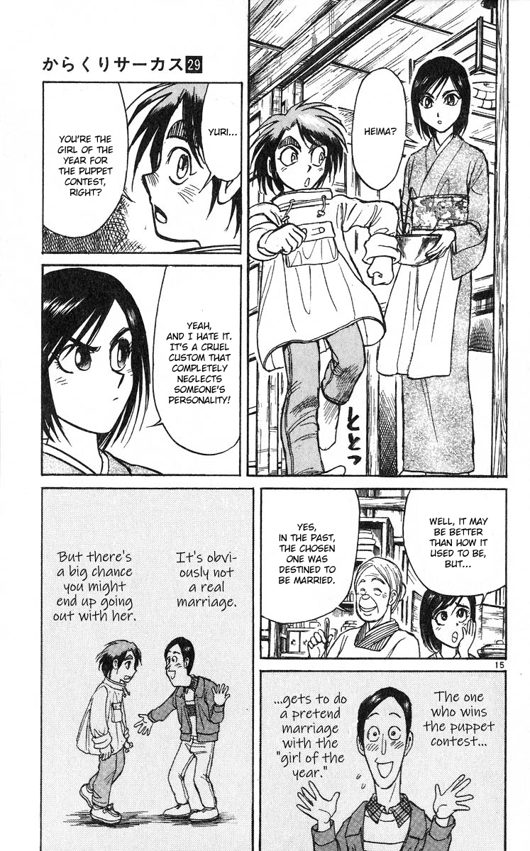 Karakuri Circus Chapter 285 page 17 - Chapter 285: Main Part - Welcome to the Kuroga Village - Act 3: Reasons