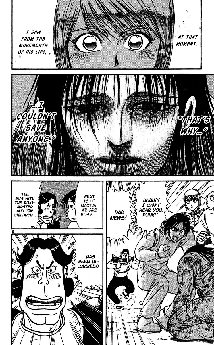 Karakuri Circus Chapter 302 page 8 - Chapter 302: Main Part - Days with Narumi - Act 2: Bus Hijack
