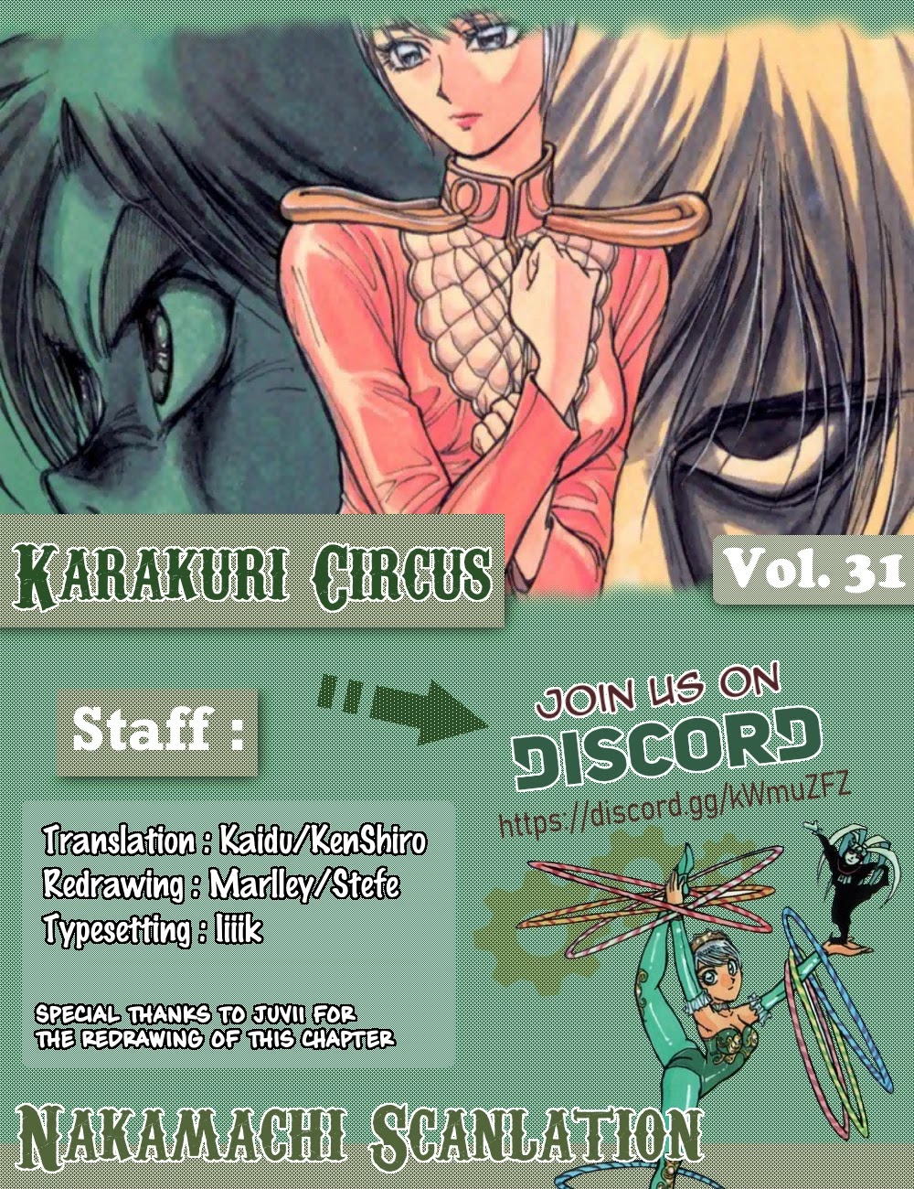 Karakuri Circus Chapter 305 page 1 - Chapter 305: Main Part - Days with Narumi - Act 5: Narumi's Void I