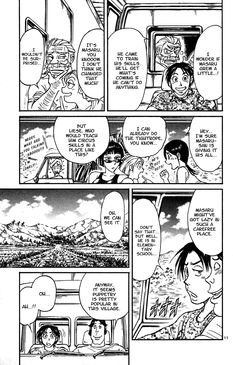 Karakuri Circus Chapter 322 page 12 - Chapter 322: Main Part - Summer at Kuroga Village - Act 4: Nakamachi Circus comes to Kuroga village