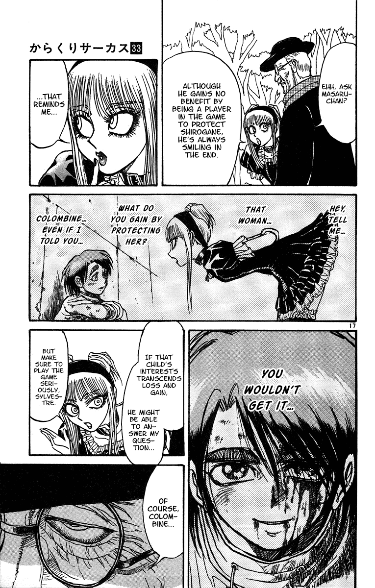 Karakuri Circus Chapter 325 page 18 - Chapter 325: Main Part - Summer at Kuroga Village - Act 7: Before the Summer Festival