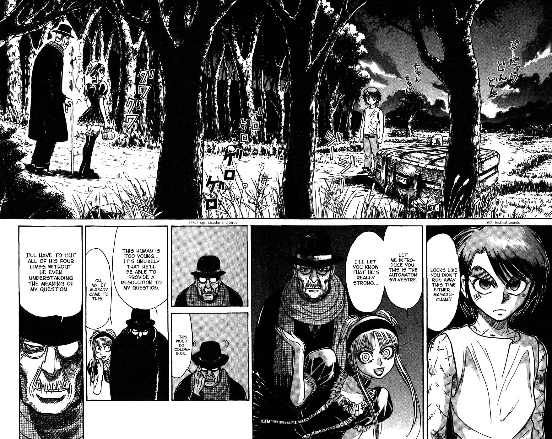 Karakuri Circus Chapter 326 page 8 - Chapter 326: Main Part - Summer at Kuroga Village - Act 8: Summer Festival