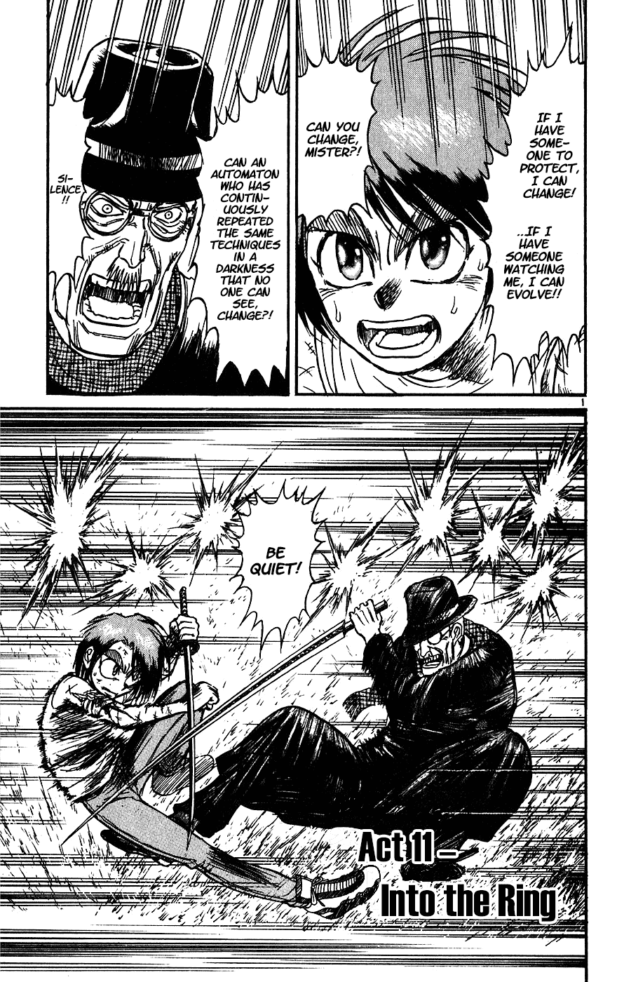 Karakuri Circus Chapter 329 page 2 - Chapter 329: Main Part - Summer at Kuroga Village - Act 11: Into the Ring