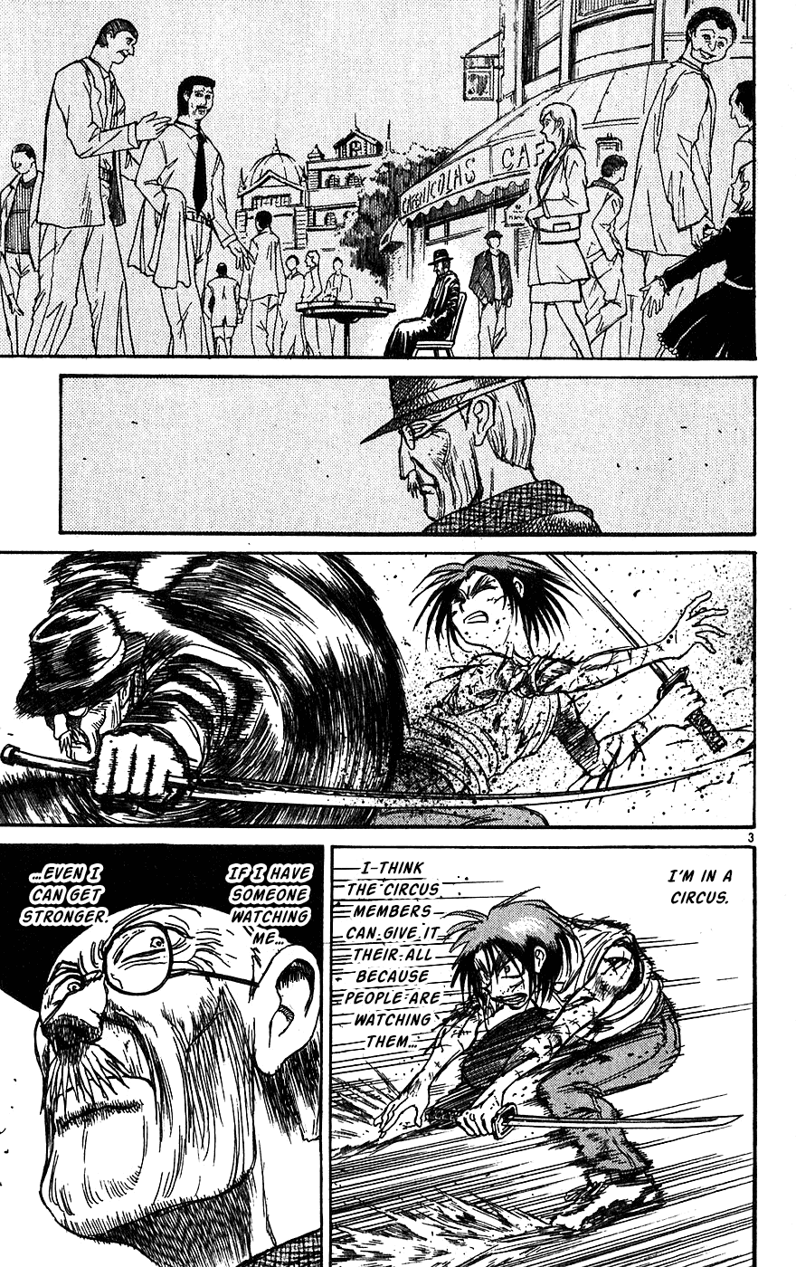 Karakuri Circus Chapter 329 page 4 - Chapter 329: Main Part - Summer at Kuroga Village - Act 11: Into the Ring