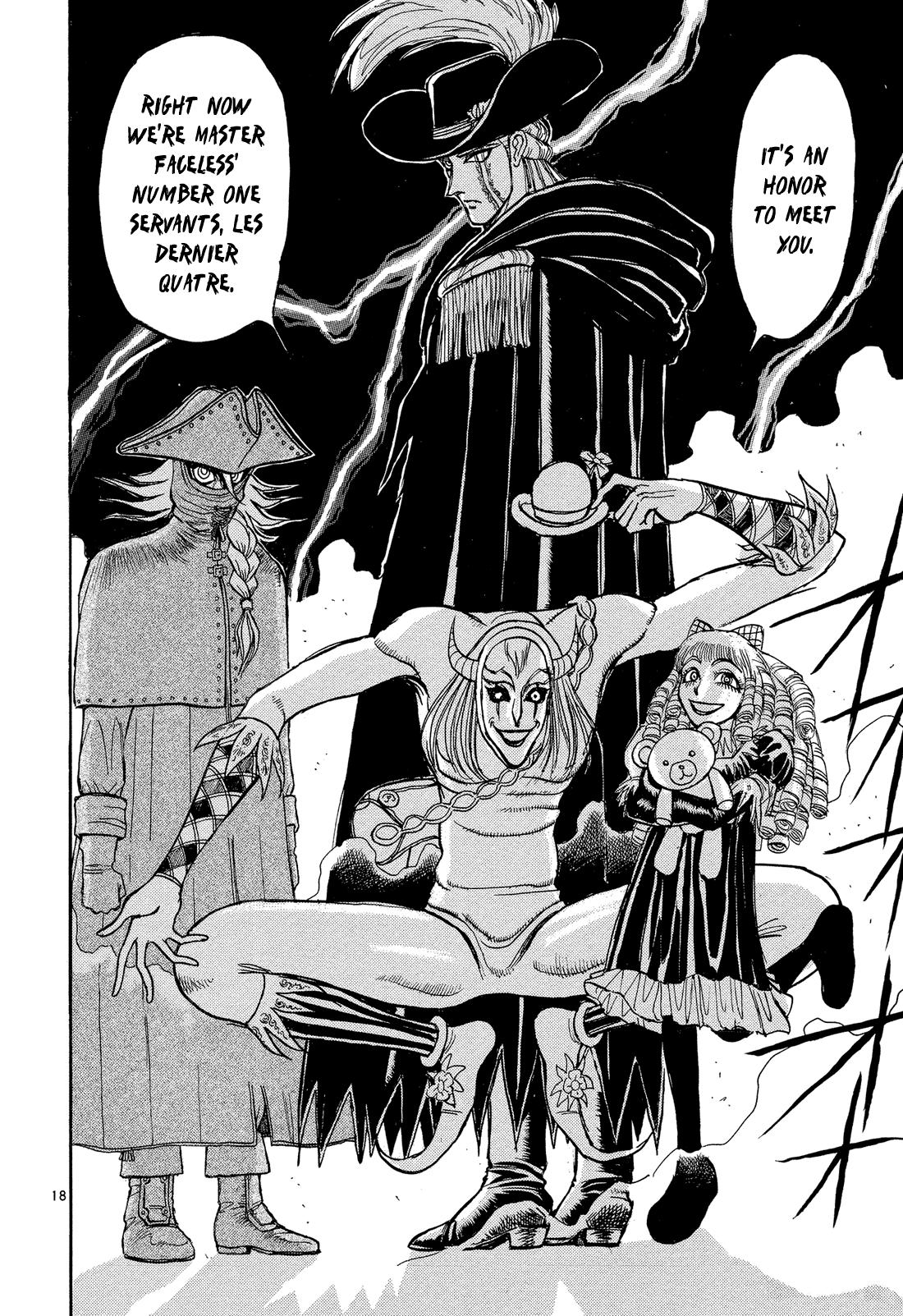 Karakuri Circus Chapter 338 page 18 - Chapter 338: Deus Ex Machina - Act 5: Les Dernier Quatre