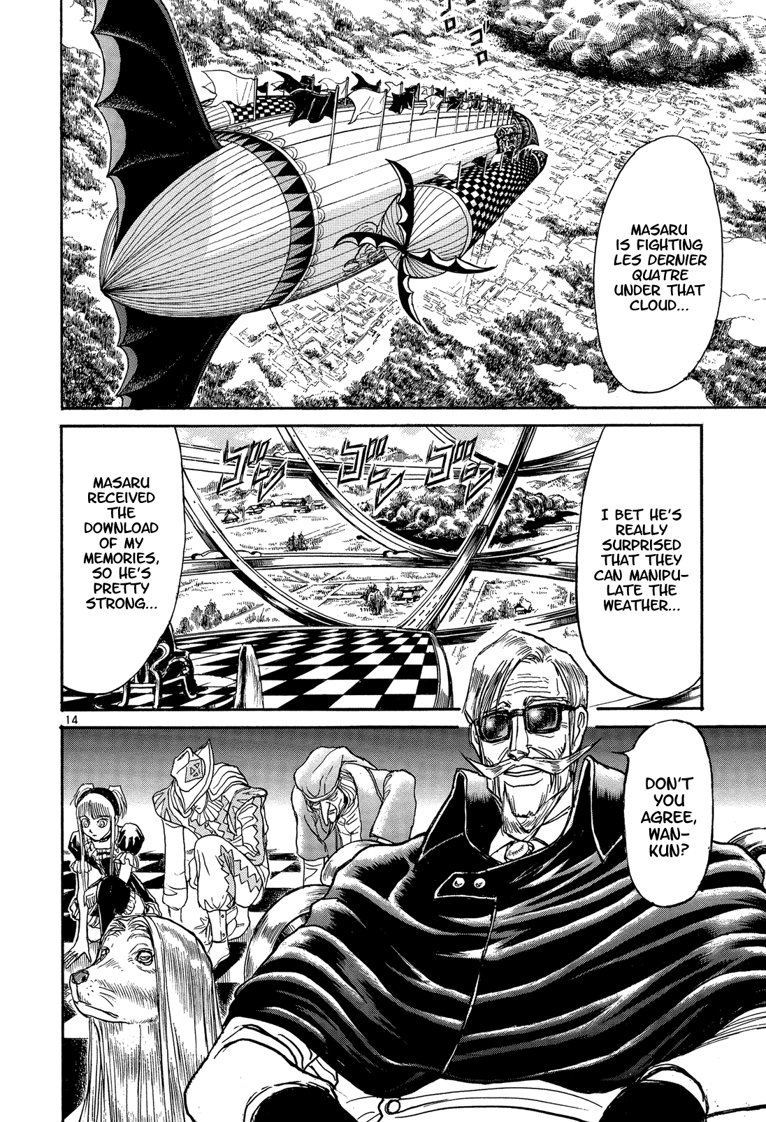 Karakuri Circus Chapter 341 page 14 - Chapter 341: Deus Ex Machina - Act 8: Storm