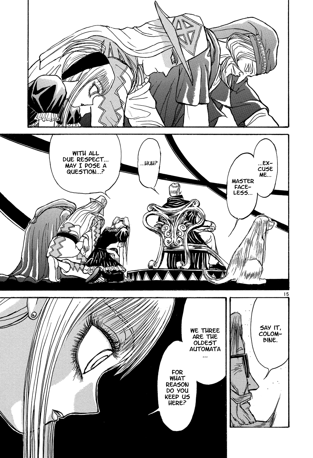 Karakuri Circus Chapter 341 page 15 - Chapter 341: Deus Ex Machina - Act 8: Storm