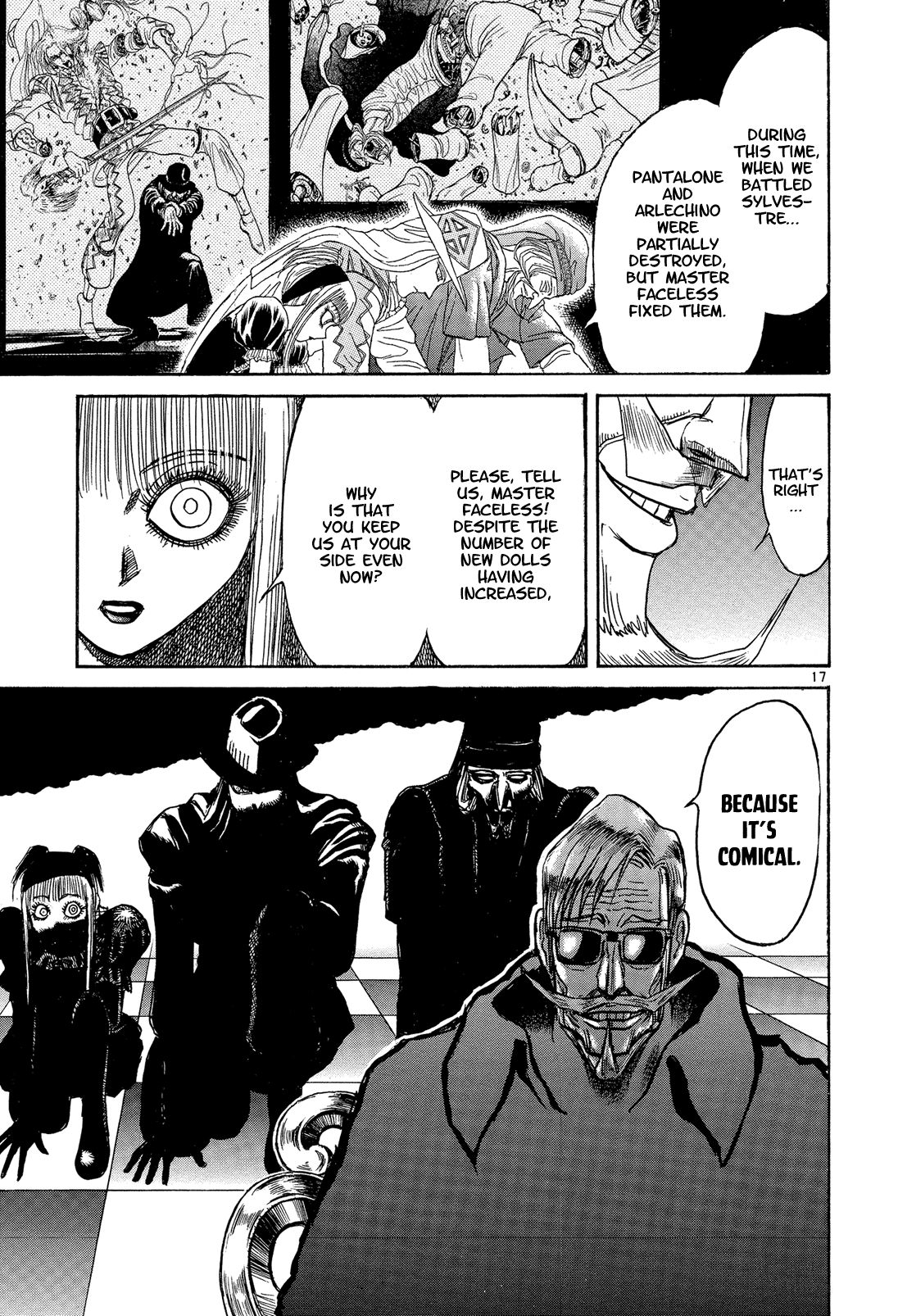 Karakuri Circus Chapter 341 page 17 - Chapter 341: Deus Ex Machina - Act 8: Storm