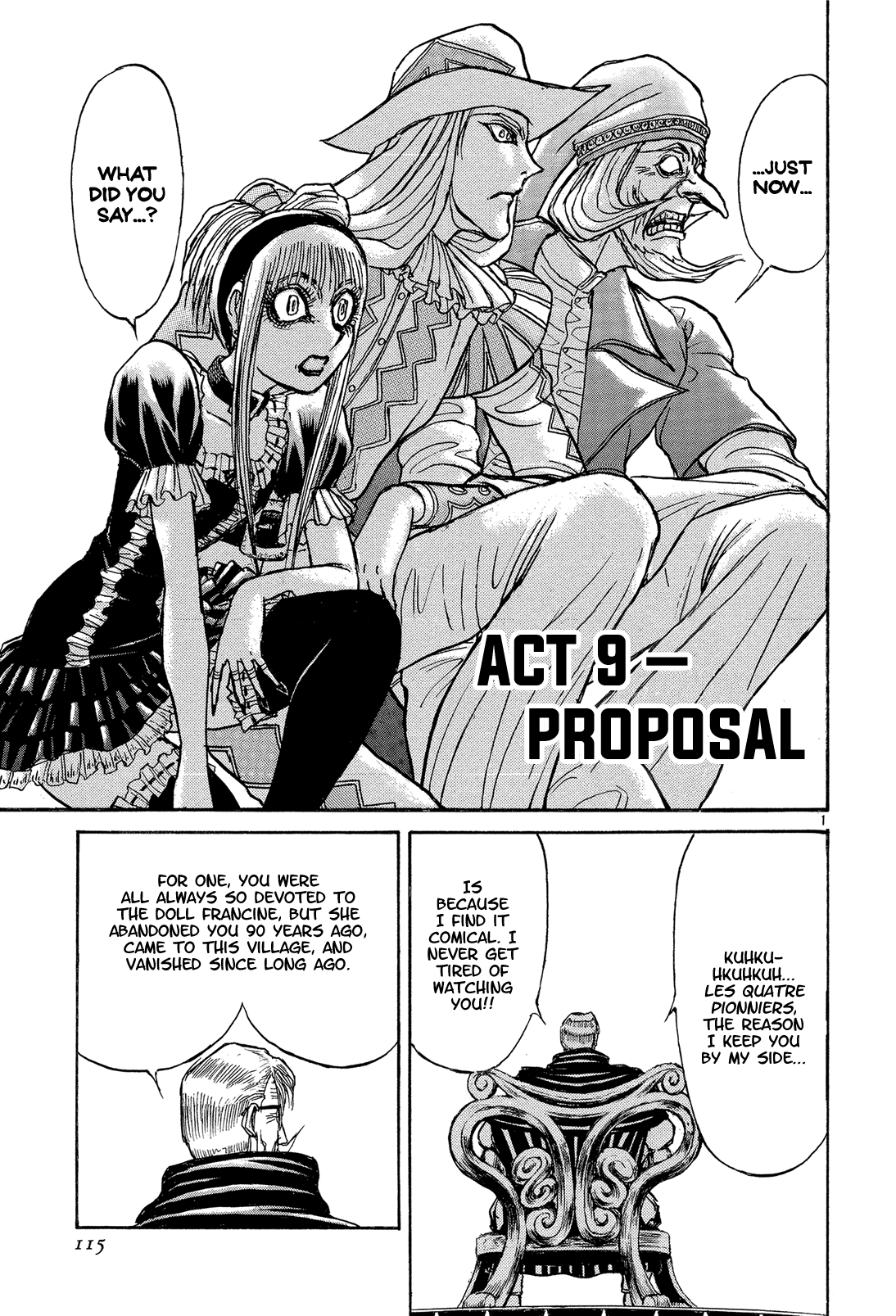 Karakuri Circus Chapter 342 page 1 - Chapter 342: Deus Ex Machina - Act 9: Proposal