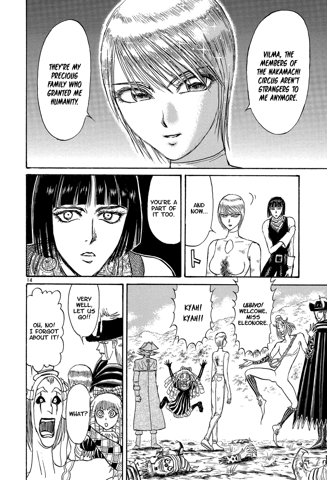 Karakuri Circus Chapter 344 page 14 - Chapter 344: Deus Ex Machina - Act 11: Farewell, Young Master