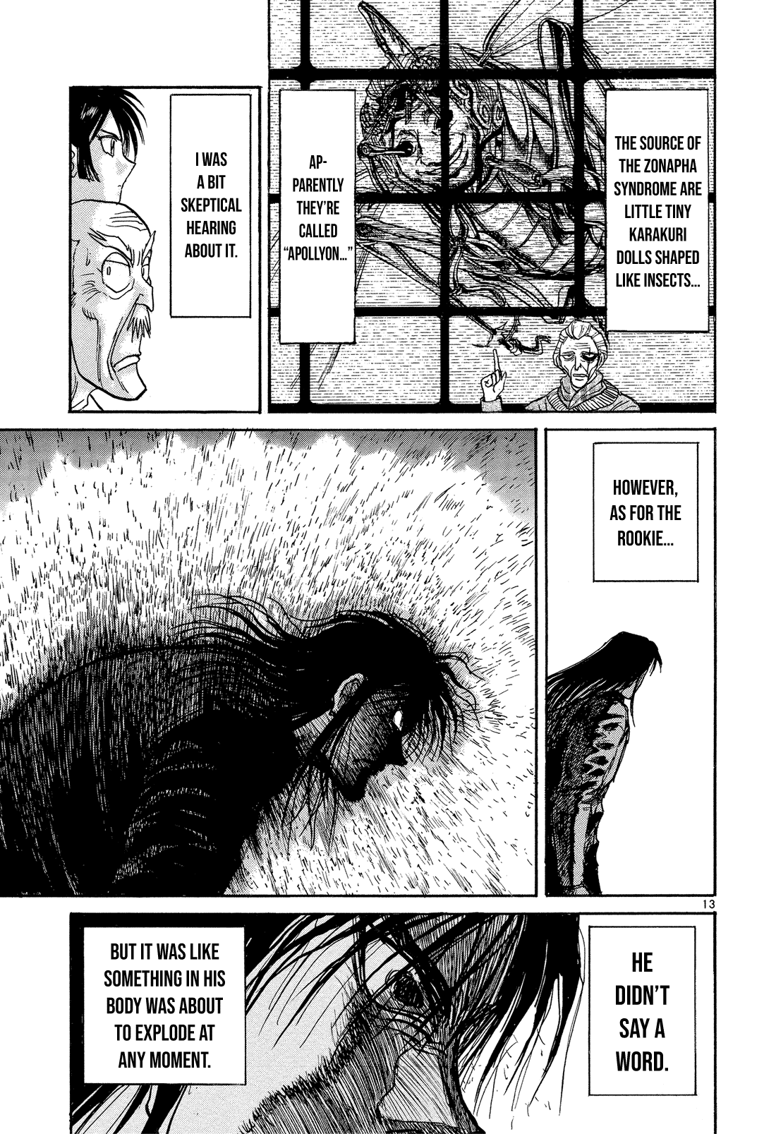 Karakuri Circus Chapter 347 page 12 - Chapter 347: Deus Ex Machina - Act 14: Ubukata Houan's Retrospective
