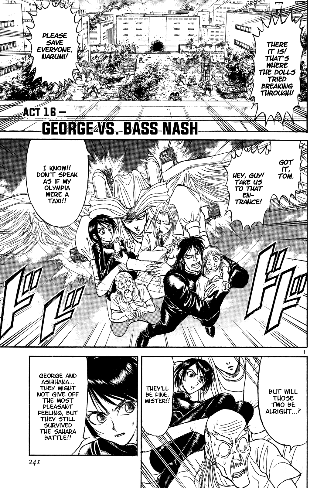 Karakuri Circus Chapter 349 page 1 - Chapter 349: Deus Ex Machina - Act 16: George Vs. Bass Nash
