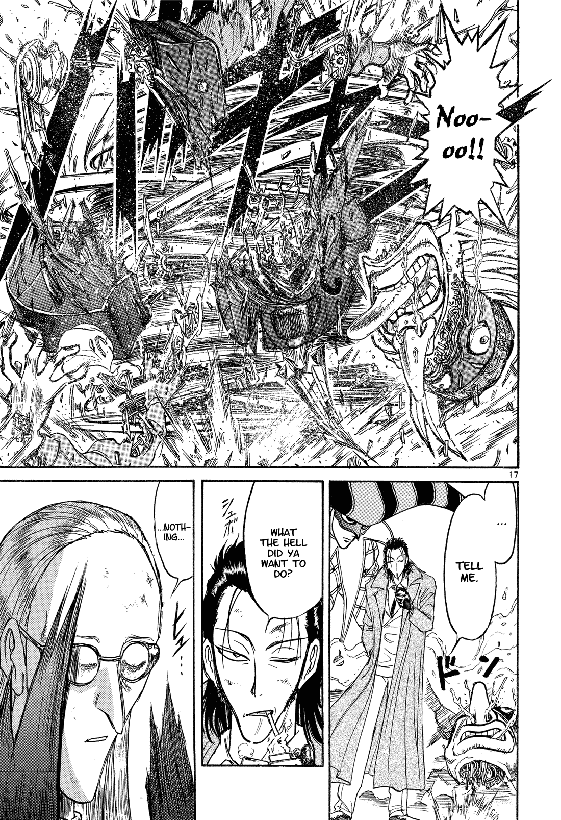 Karakuri Circus Chapter 349 page 16 - Chapter 349: Deus Ex Machina - Act 16: George Vs. Bass Nash