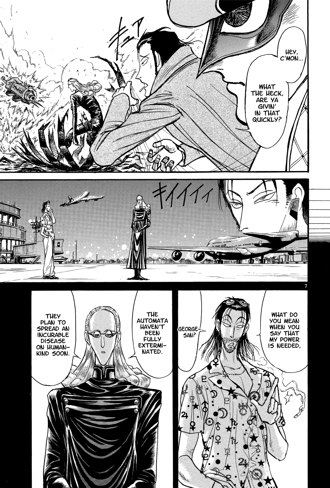 Karakuri Circus Chapter 349 page 6 - Chapter 349: Deus Ex Machina - Act 16: George Vs. Bass Nash