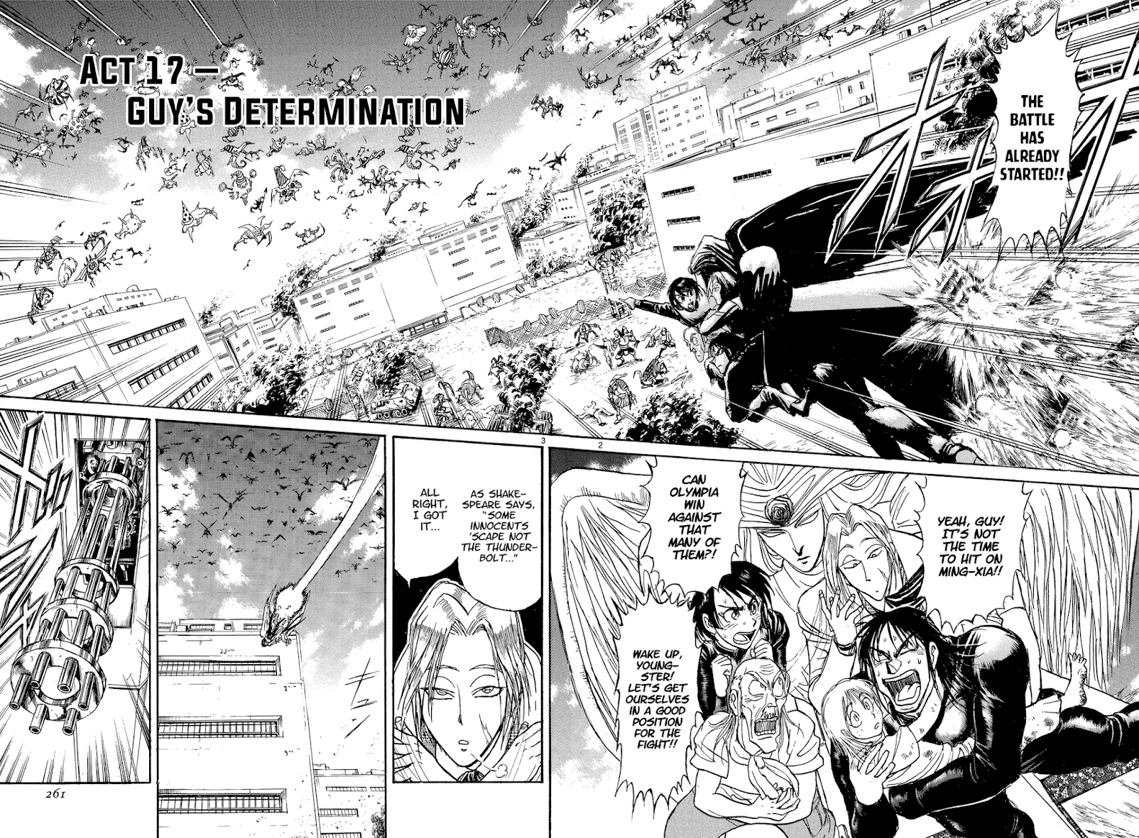 Karakuri Circus Chapter 350 page 2 - Chapter 350: Deus Ex Machina - Act 17: Guy's Determination