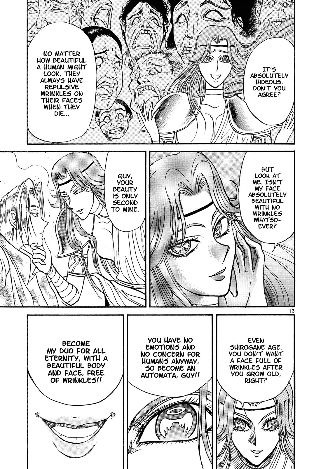 Karakuri Circus Chapter 351 page 13 - Chapter 351: Deus Ex Machina - Act 18: Guy Vs. Cupidia
