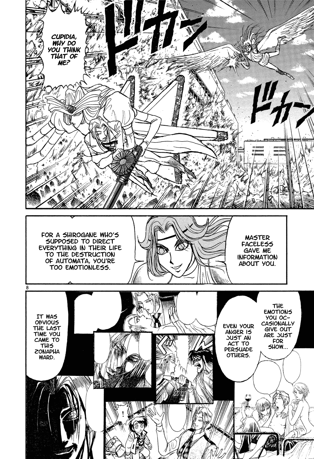 Karakuri Circus Chapter 351 page 8 - Chapter 351: Deus Ex Machina - Act 18: Guy Vs. Cupidia