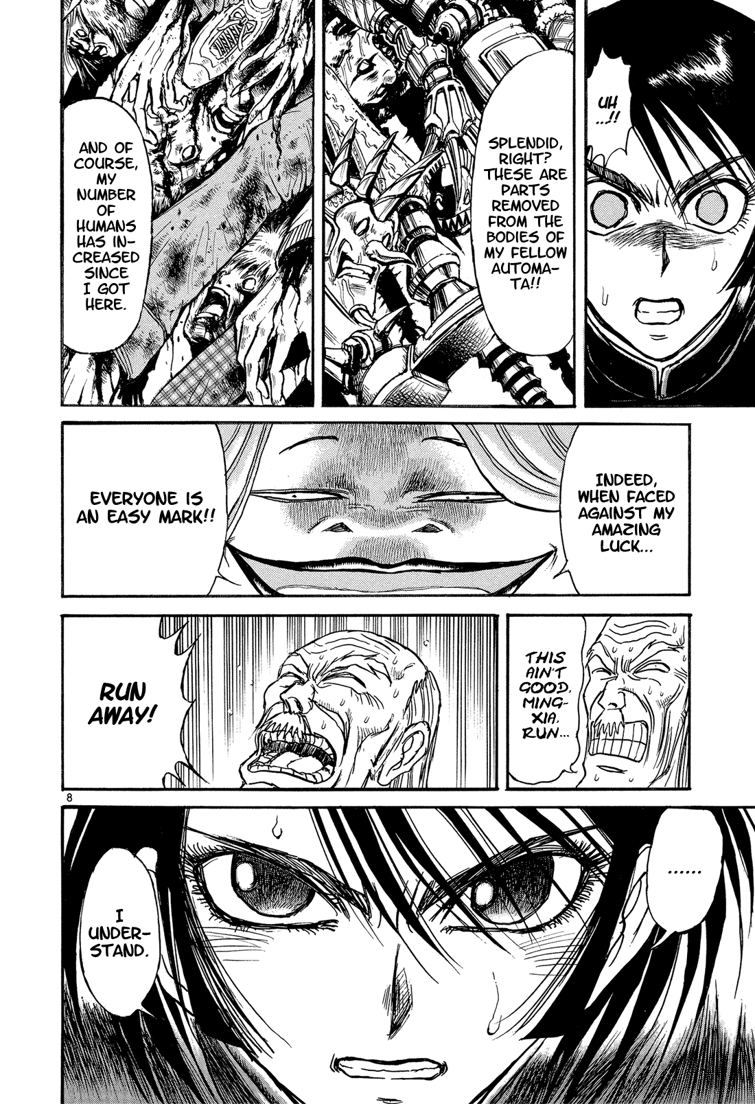 Karakuri Circus Chapter 352 page 8 - Chapter 352: Deus Ex Machina - Act 19: Ming-Xia Vs. Gambler Jones (1)
