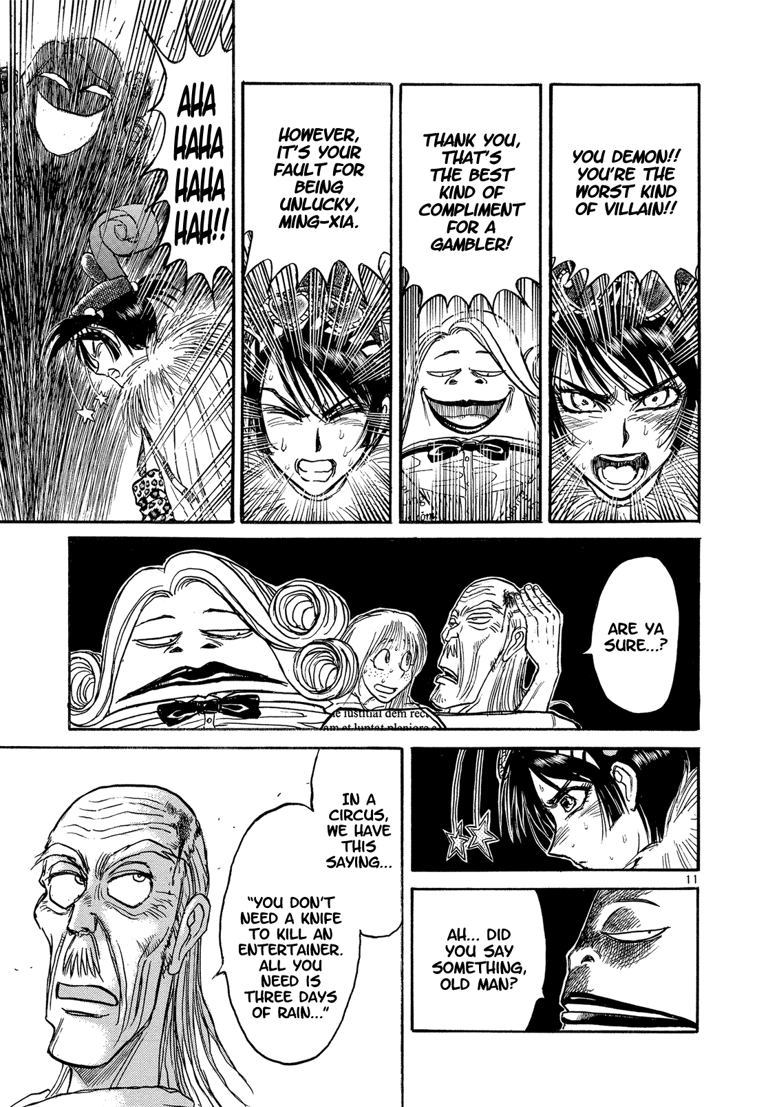 Karakuri Circus Chapter 353 page 11 - Chapter 353: Deus Ex Machina - Act 20: Ming-Xia Vs. Gambler Jones (2)