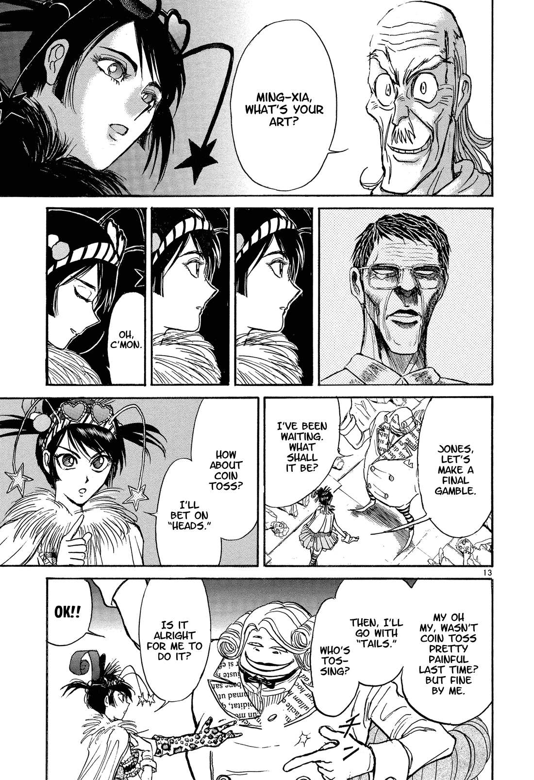 Karakuri Circus Chapter 353 page 13 - Chapter 353: Deus Ex Machina - Act 20: Ming-Xia Vs. Gambler Jones (2)