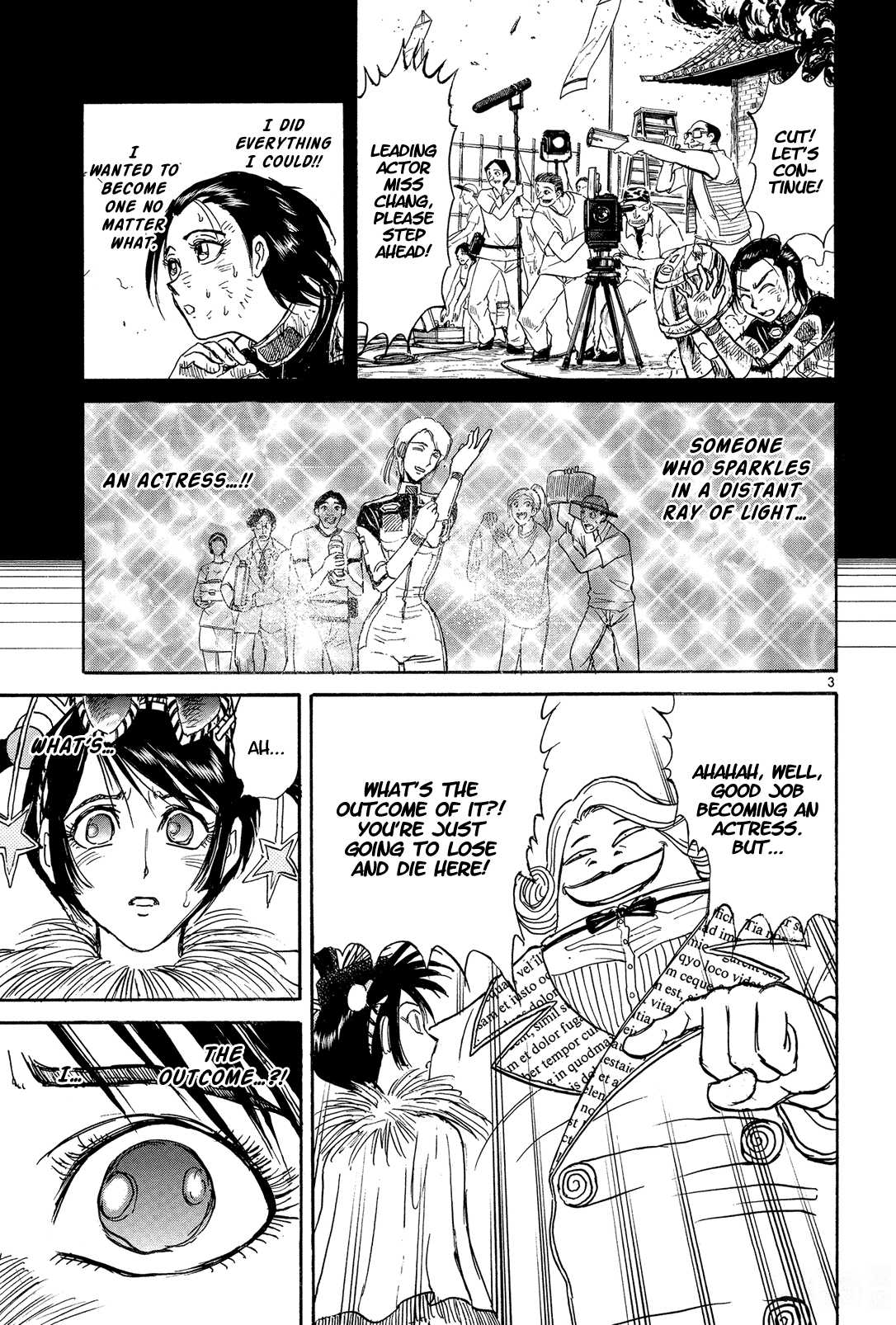 Karakuri Circus Chapter 353 page 3 - Chapter 353: Deus Ex Machina - Act 20: Ming-Xia Vs. Gambler Jones (2)