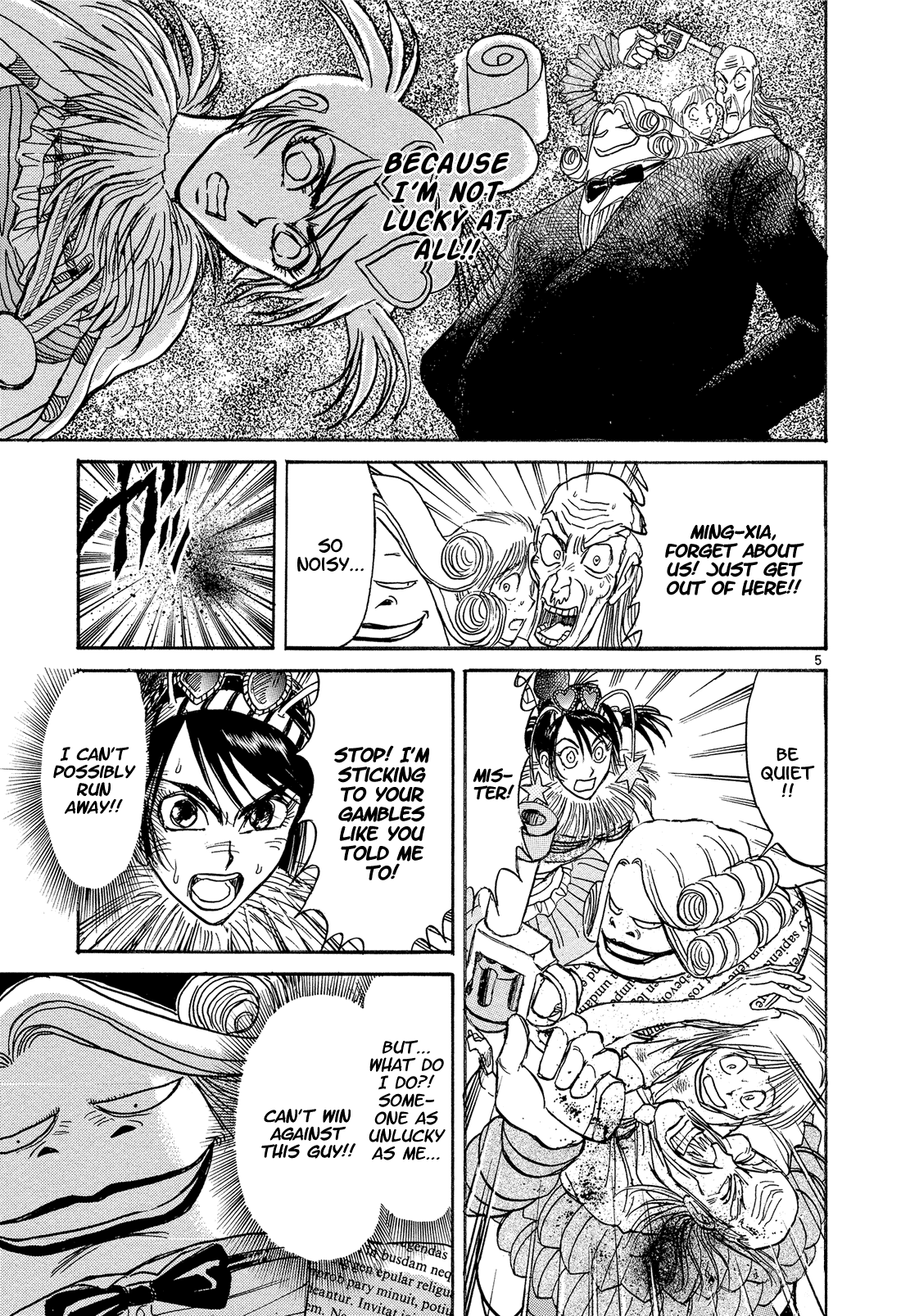 Karakuri Circus Chapter 353 page 5 - Chapter 353: Deus Ex Machina - Act 20: Ming-Xia Vs. Gambler Jones (2)
