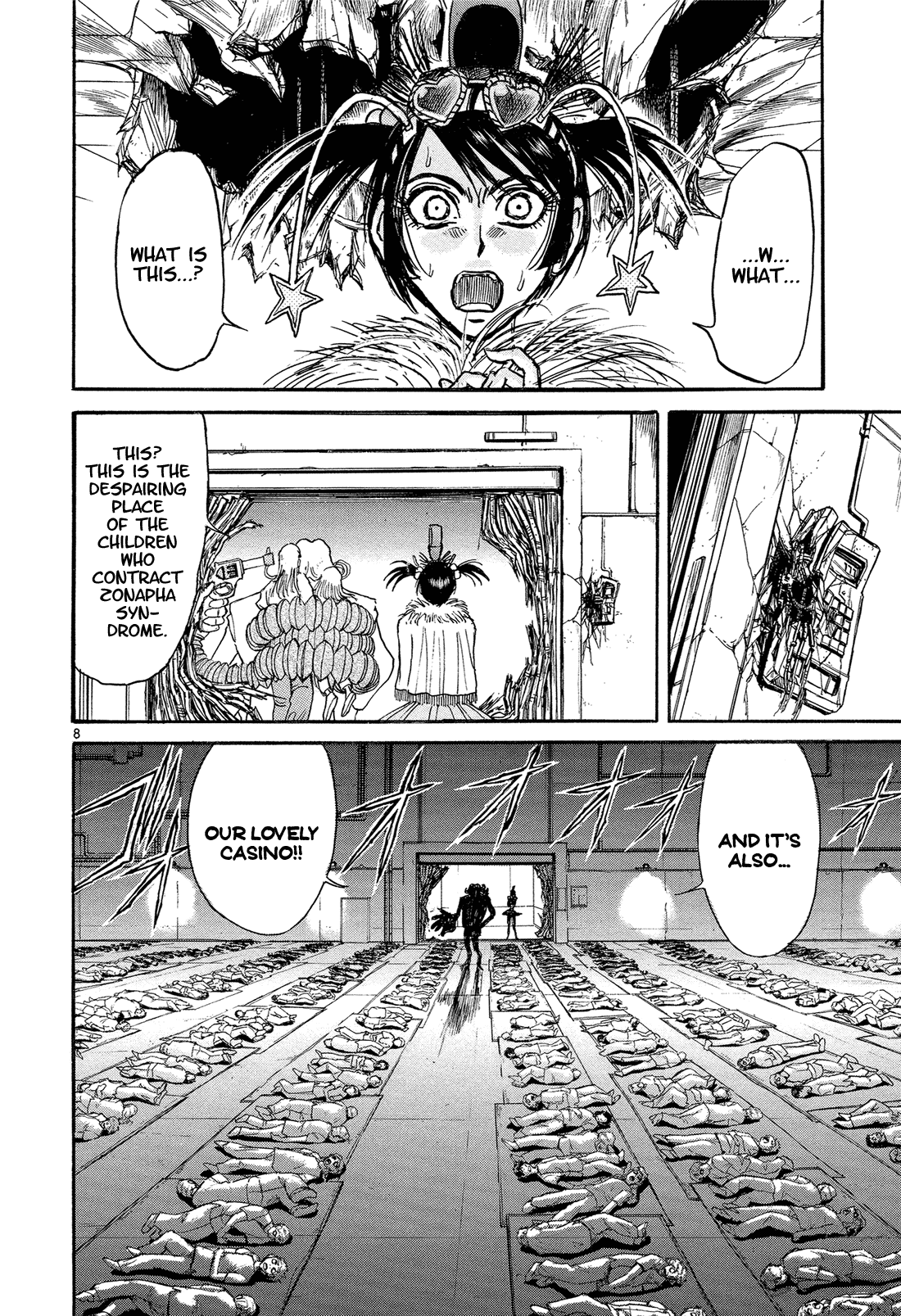 Karakuri Circus Chapter 353 page 8 - Chapter 353: Deus Ex Machina - Act 20: Ming-Xia Vs. Gambler Jones (2)