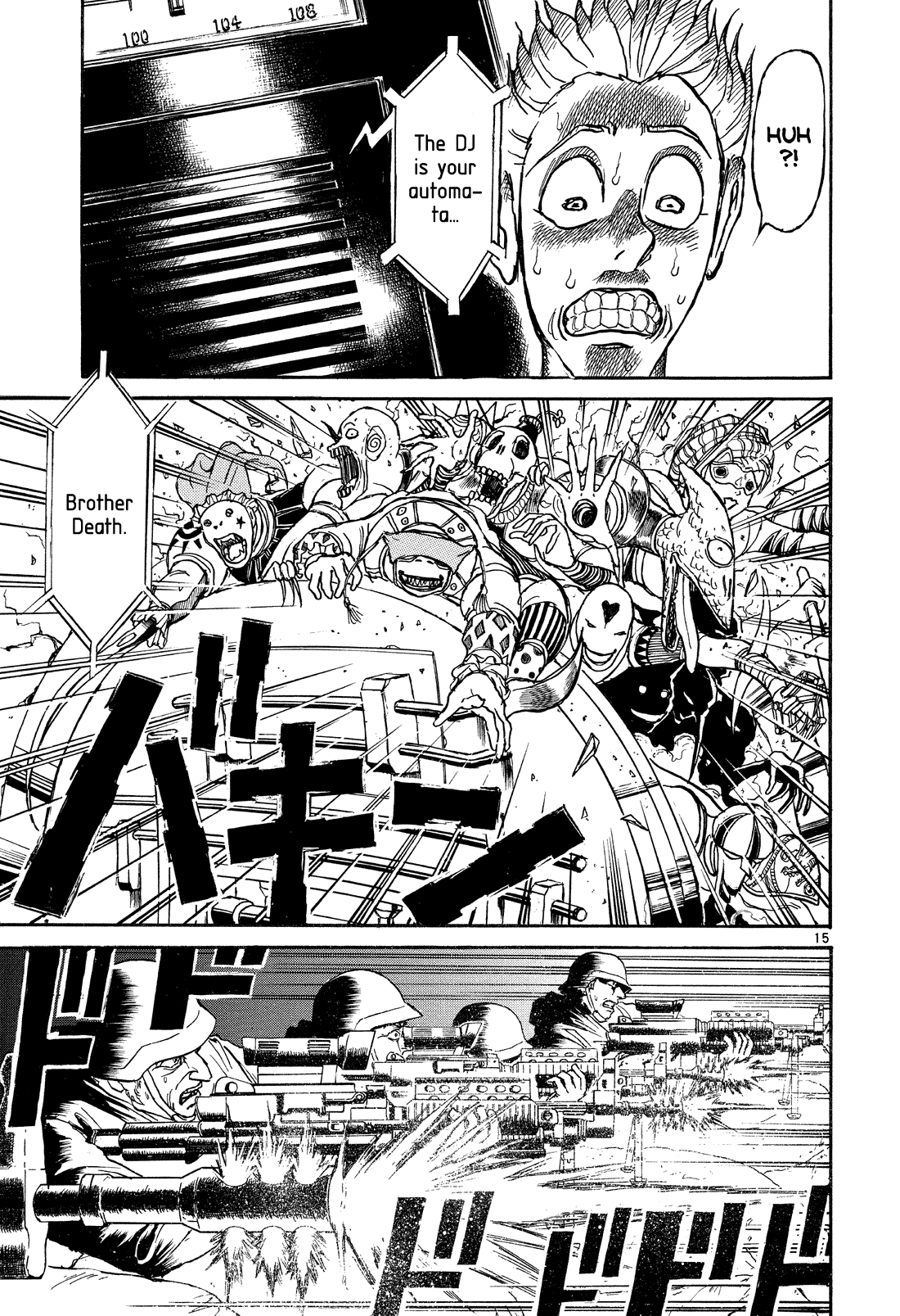 Karakuri Circus Chapter 355 page 15 - Chapter 355: Deus Ex Machina - Act 22: Approaching Crisis