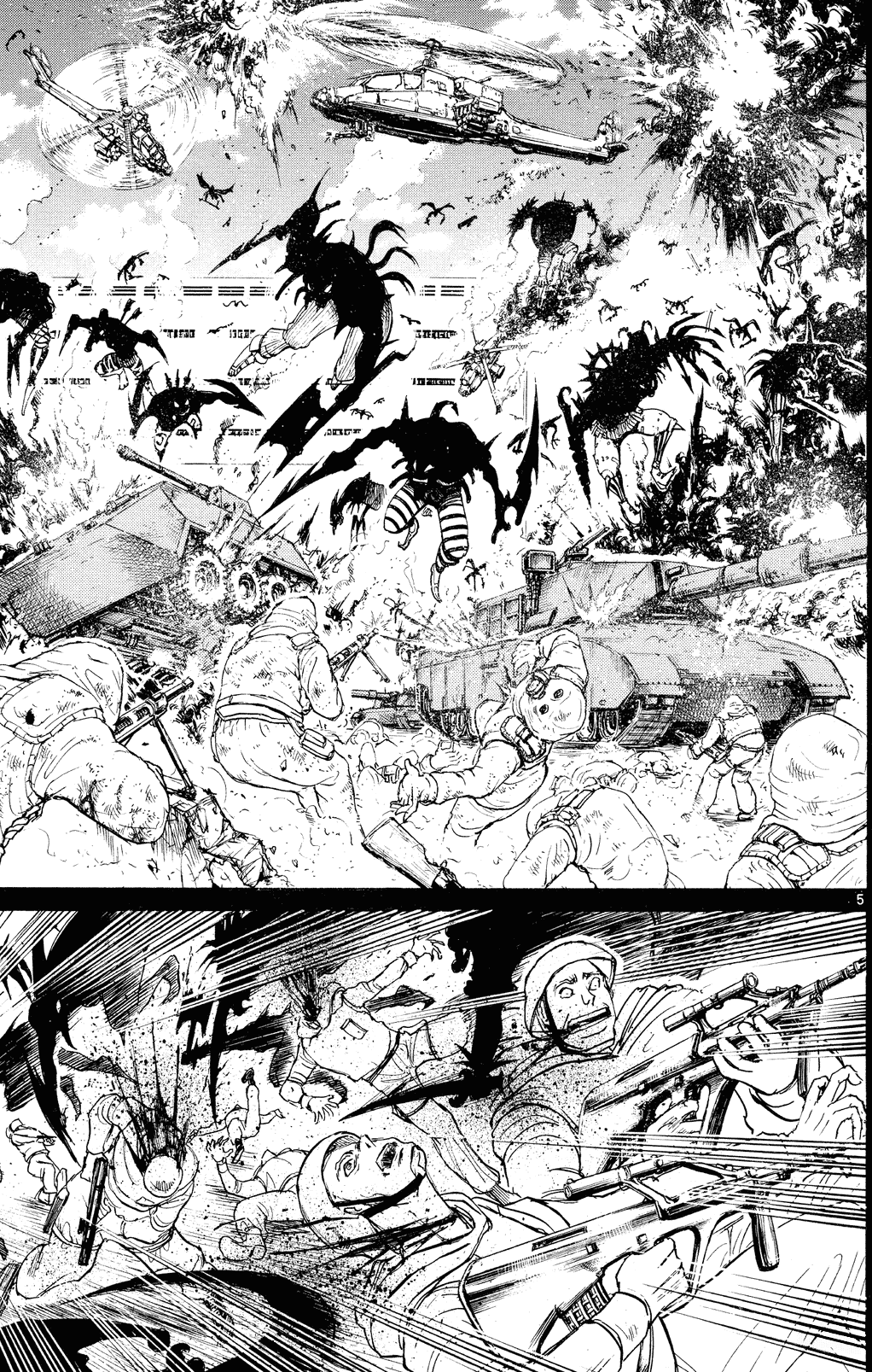 Karakuri Circus Chapter 355 page 5 - Chapter 355: Deus Ex Machina - Act 22: Approaching Crisis