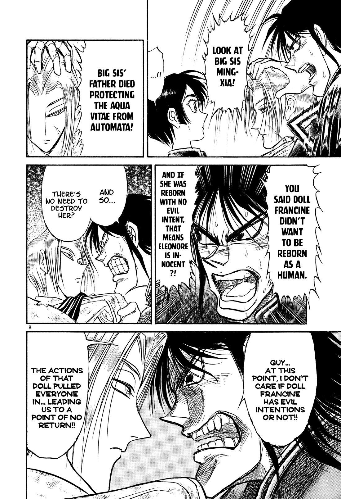 Karakuri Circus Chapter 355 page 8 - Chapter 355: Deus Ex Machina - Act 22: Approaching Crisis