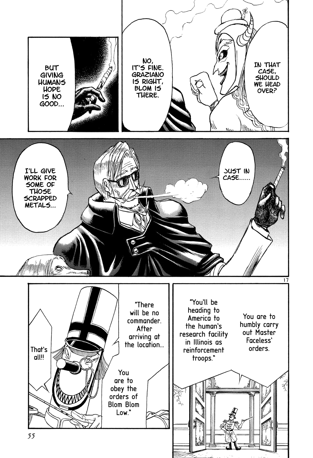 Karakuri Circus Chapter 357 page 15 - Chapter 357: Deus Ex Machina - Act 24: Narumi's 21 Blows