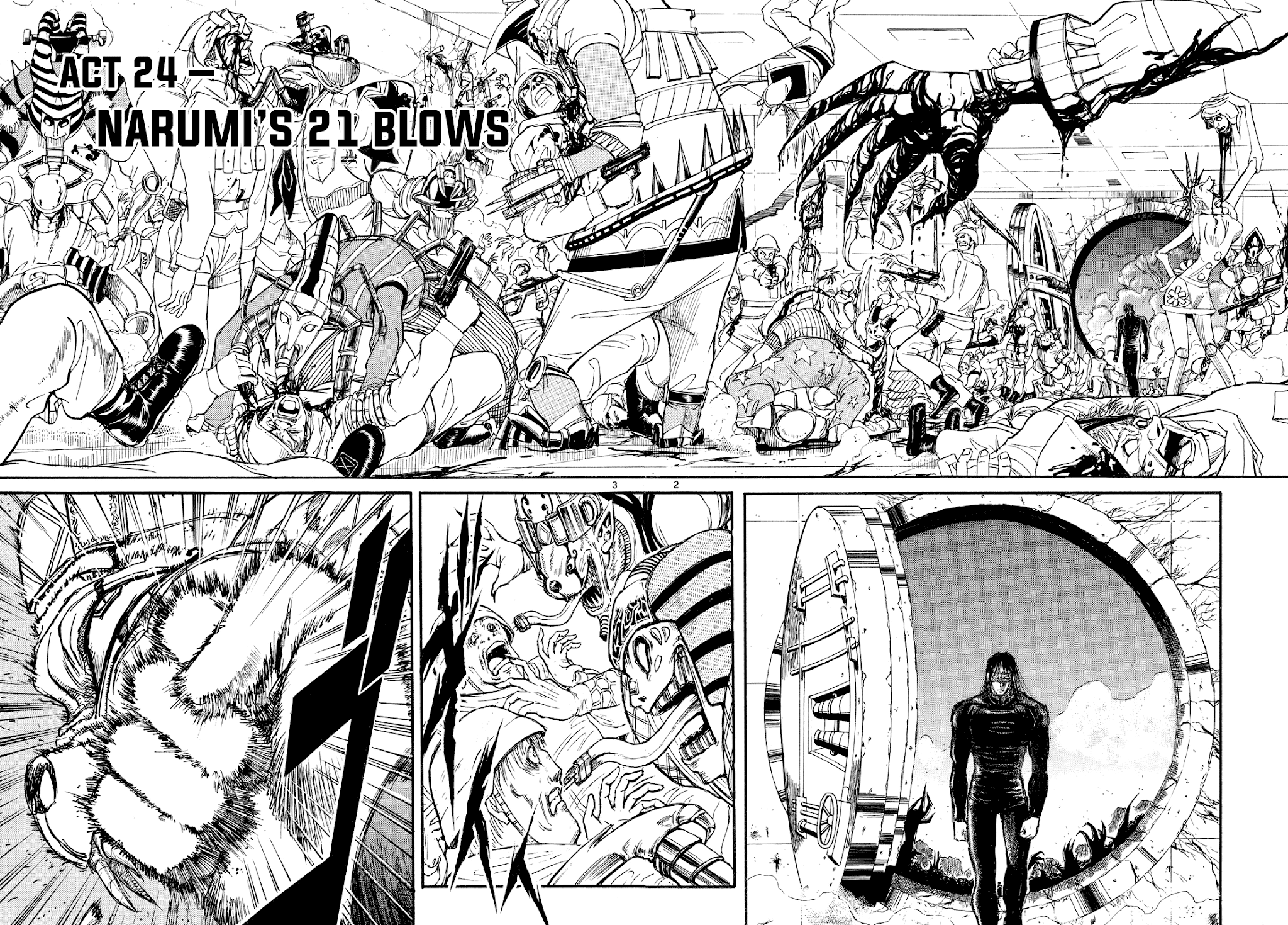 Karakuri Circus Chapter 357 page 2 - Chapter 357: Deus Ex Machina - Act 24: Narumi's 21 Blows